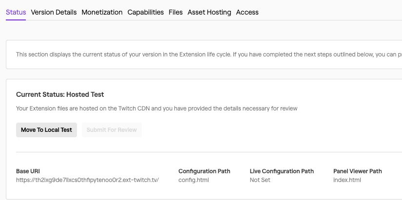 Move to local test